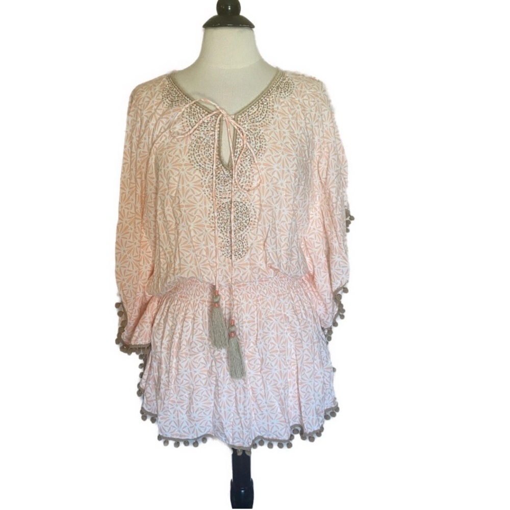 Skemo Peach and Cream tassel swim cover